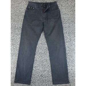 Hugo Boss Montana Jeans 33x34 Blue Regular Straight Leg 5-Pocket Trousers Pants
